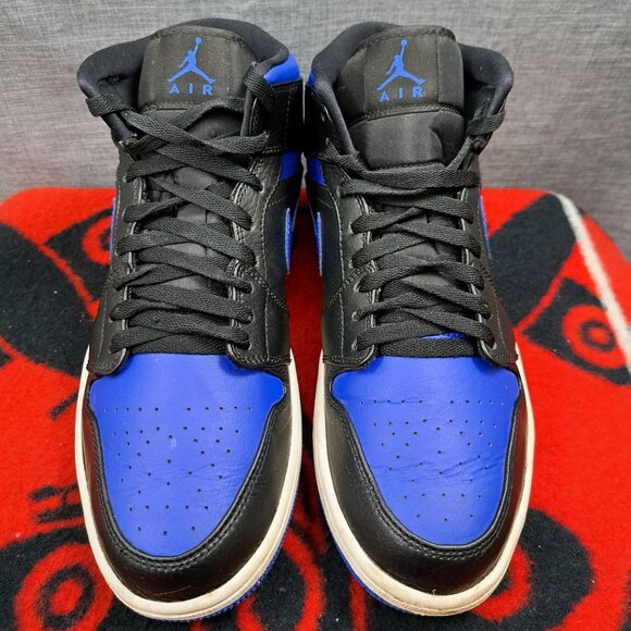 %SIZE 9.5 MEN NIKE JORDAN 1 MID ROYAL 554724-068 AJ18 main image 14
